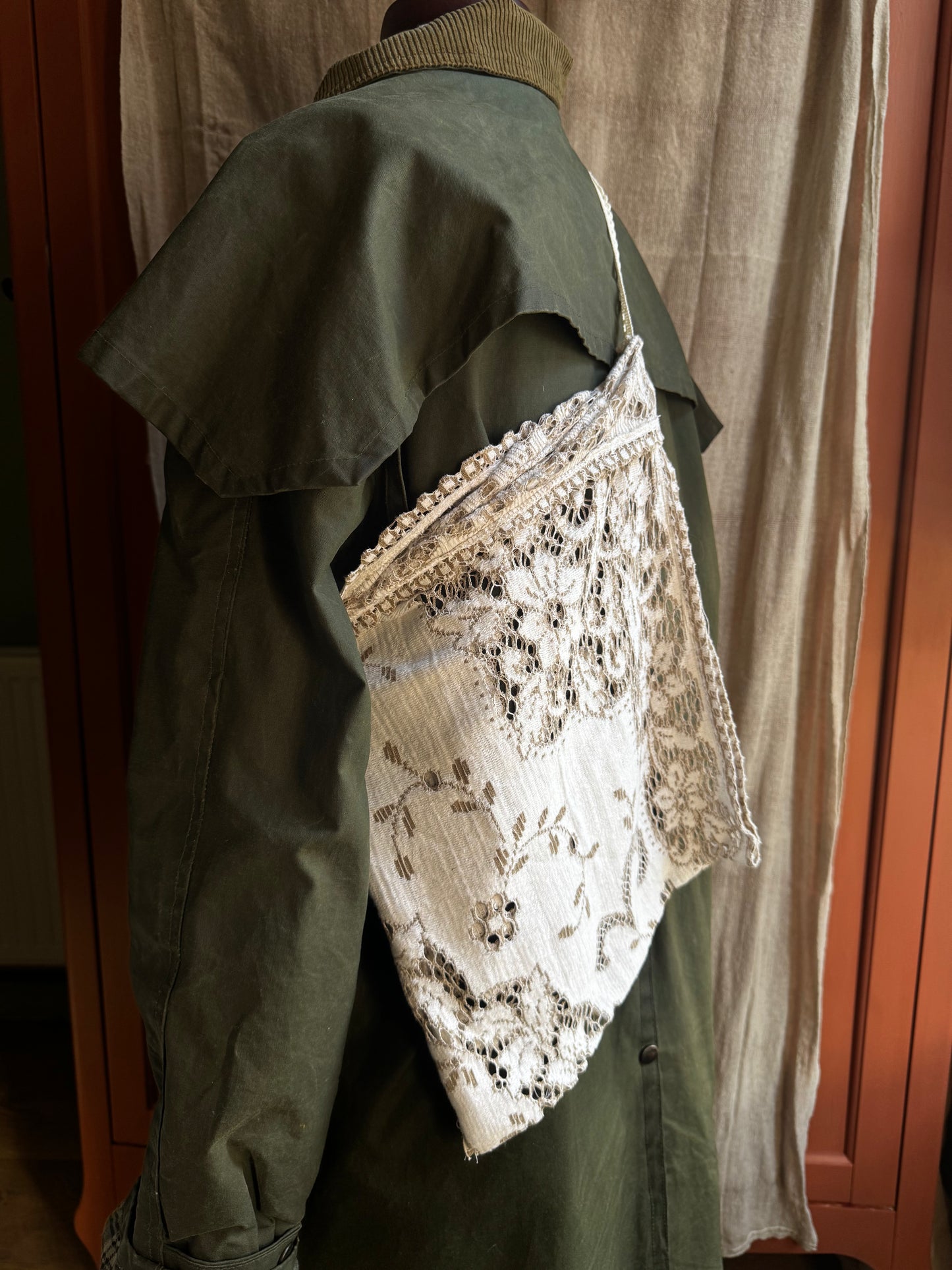 Handmade Vintage Lace Tote Bag – One of a Kind Everyday Heirloom