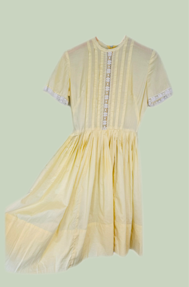 SOLD Vintage 1950’s Lemon Dress