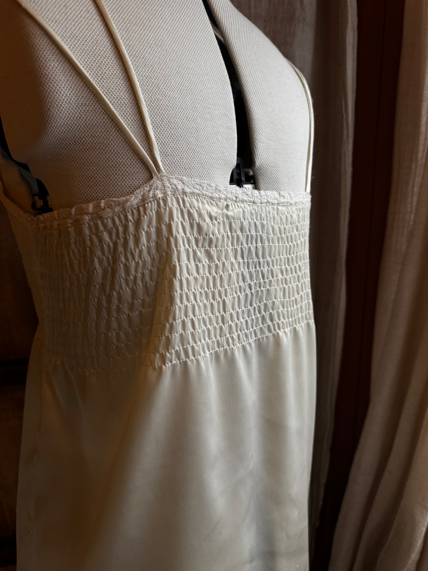 Ivory Lace Bodice Vintage Nightgown