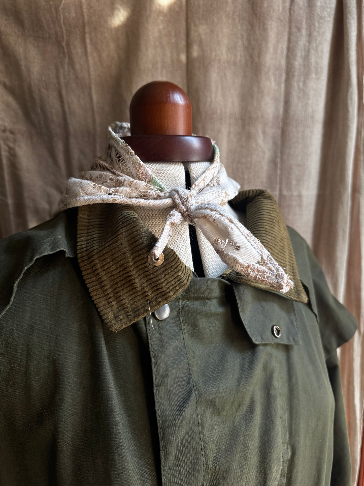 Small Handmade Vintage Lace Neckerchief – One of a Kind Everyday Heirloom