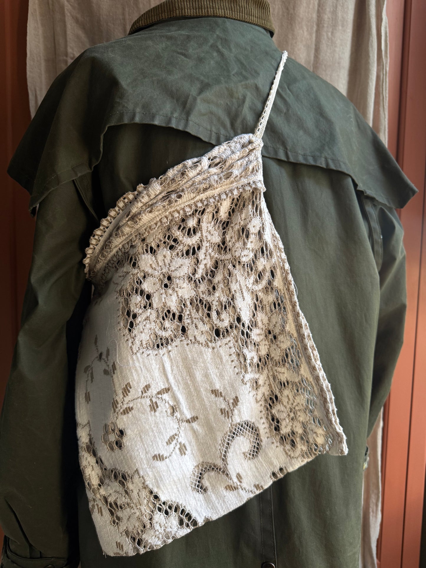 Handmade Vintage Lace Tote Bag – One of a Kind Everyday Heirloom